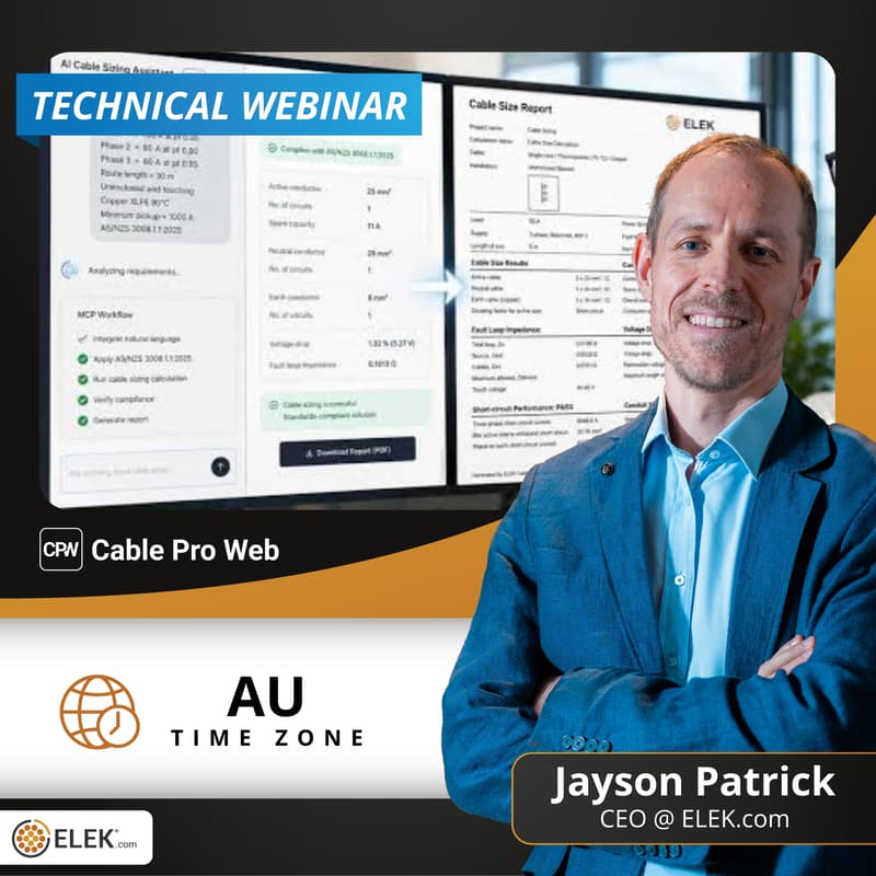 Cover Image for [AU] How to Use AI for Standards-Compliant Cable Sizing