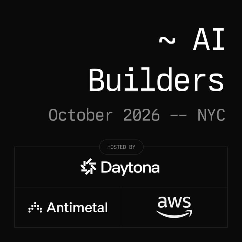 Cover Image for Daytona AI Builders - NYC, October 2026