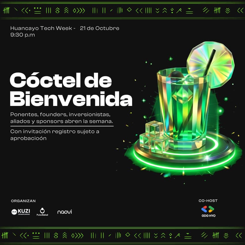 Cover Image for Huancayo Tech Week 2026 | Cóctel de Bienvenida