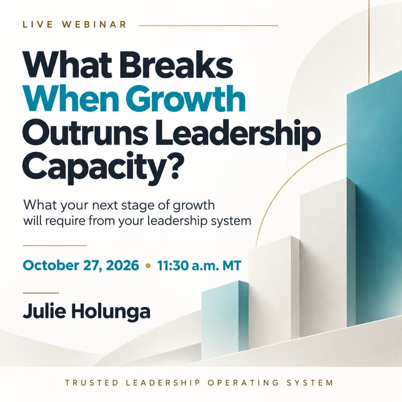 Cover Image for What Breaks When Growth Outruns Leadership Capacity?