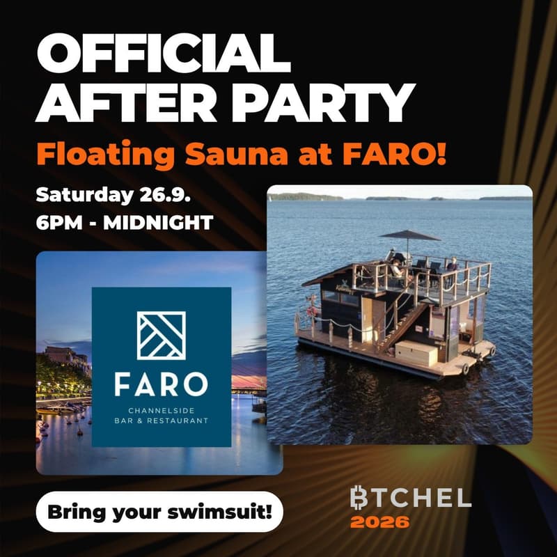 Cover Image for BTCHEL 2026 OFFICIAL AFTER PARTY: FLOATING SAUNA AT FARO