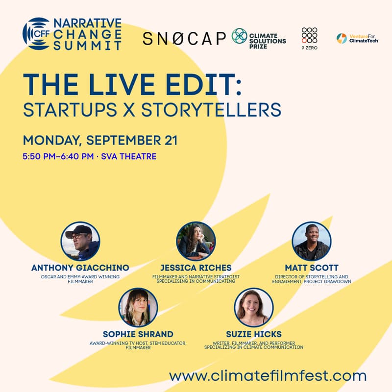 Cover Image for The Live Edit: Startups x Storytellers