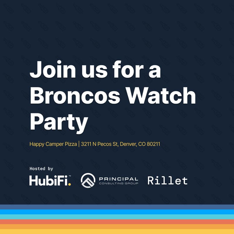 Cover Image for Broncos Watch Party for Finance and Accounting Professionals Hosted by PCG x Rillet x HubiFi
