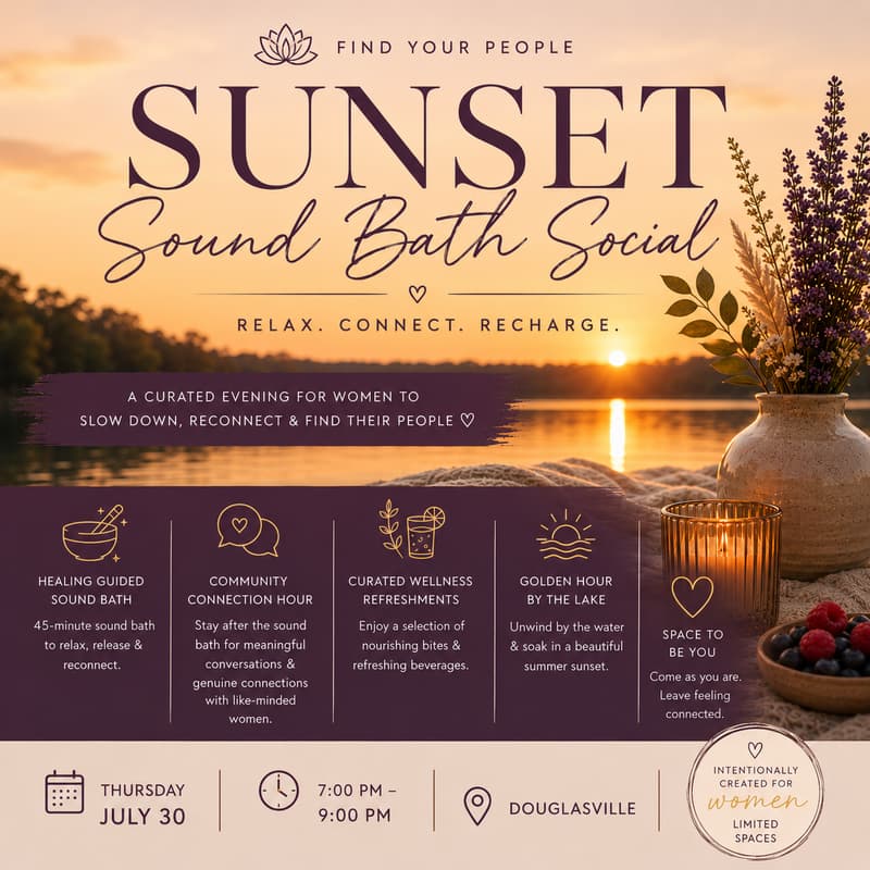 Cover Image for Sunset Sound Bath Social