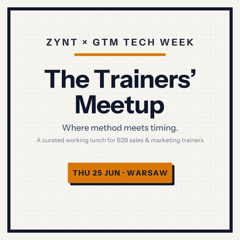Cover Image for The Trainers' Meetup @ GTM Tech Week