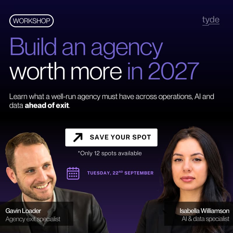Cover Image for Build an agency worth more in 2027
