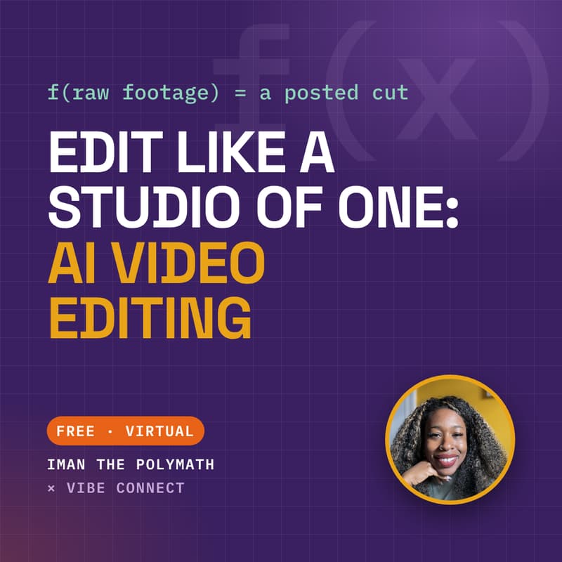 Cover Image for Edit Like a Studio of One: AI Video Editing