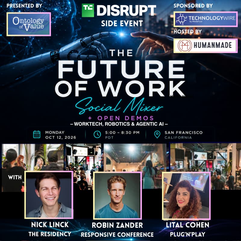 Cover Image for The Future of Work Social Mixer + Open Demos: Worktech, Robotics & Agentic AI