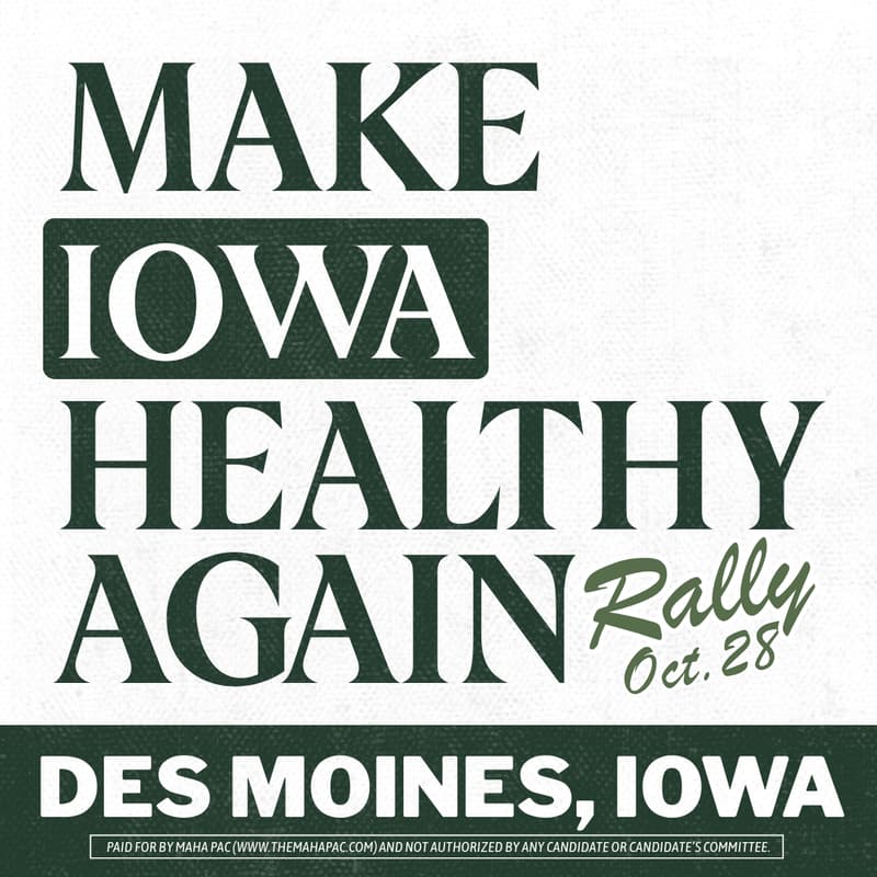 Cover Image for Make Iowa Healthy Again Rally