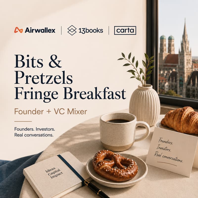 Cover Image for Bits and Pretzels - VC and Founder Breakfast