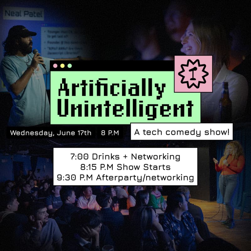 Cover Image for Artificially Unintelligent: SF Tech Comedy Show (June)