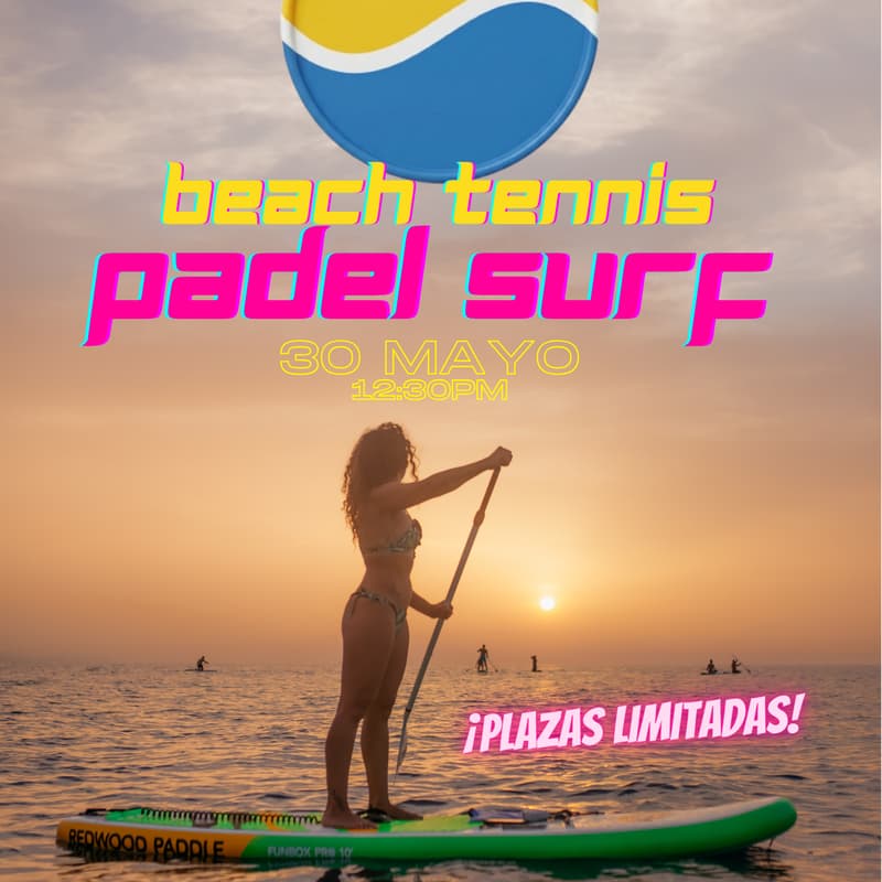 Cover Image for 🎾 Beach tennis + Paddle Surf! 🏄♀️
