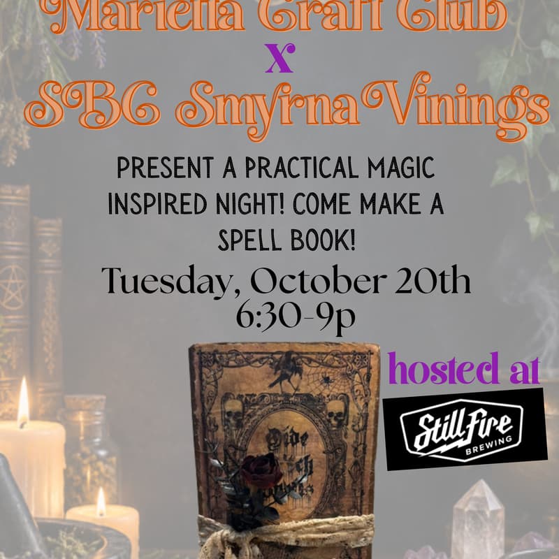 Cover Image for SPELL BOOK: A Practical Magic Inspired Craft Night