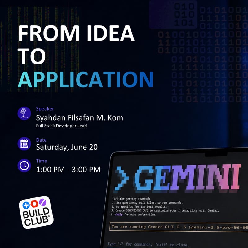 Cover Image for Gemini CLI: From Idea to Application [Indonesian]