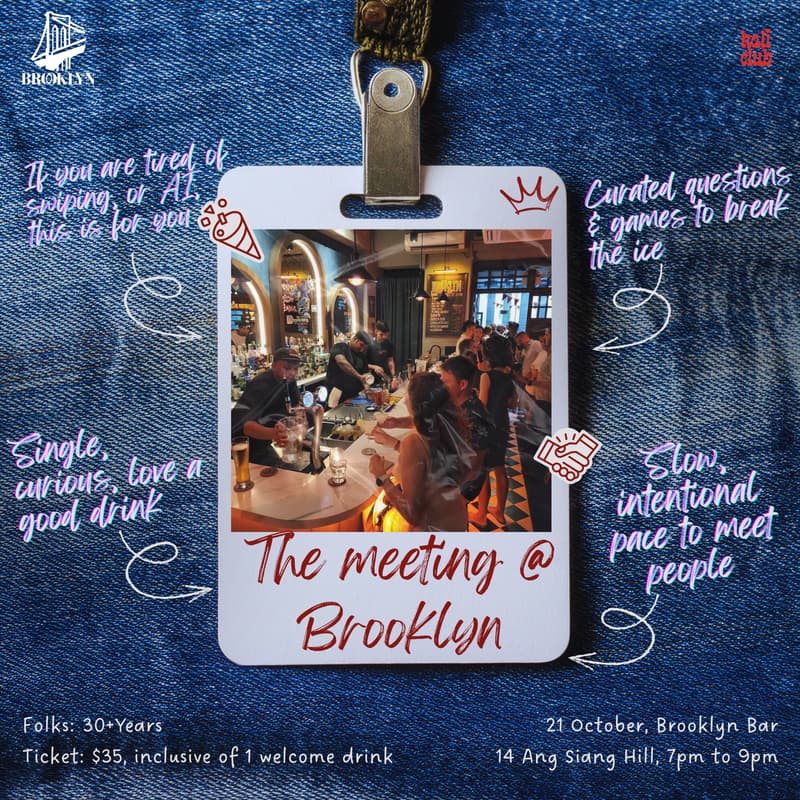 Cover Image for The Meeting @ Brooklyn Bar (for those over 30)