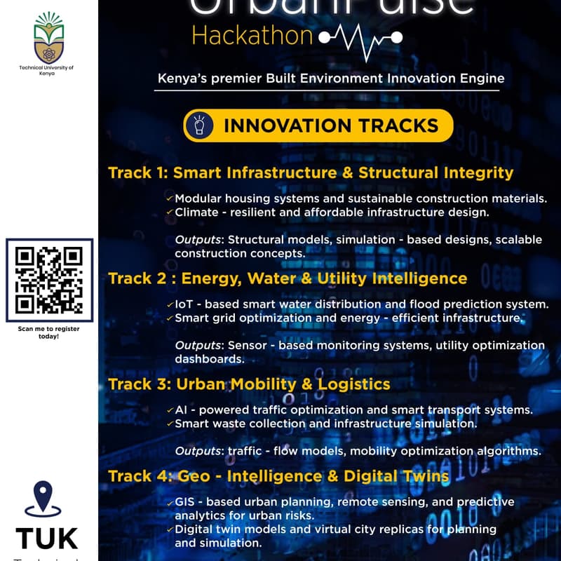Cover Image for AECAS Urban Pulse Hackathon - Student attendees registration