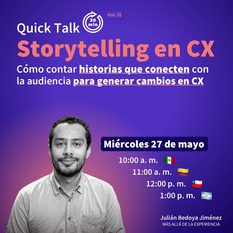 Cover Image for Quick Talk: Storytelling en CX