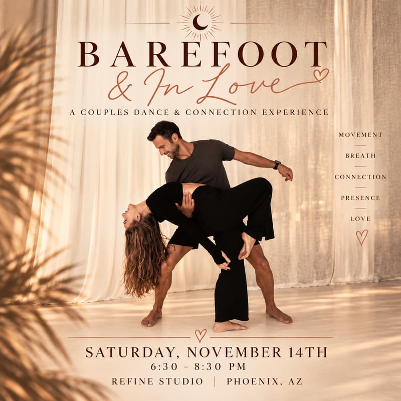 Cover Image for Barefoot & In Love- A Couples Dance And Connection Experience