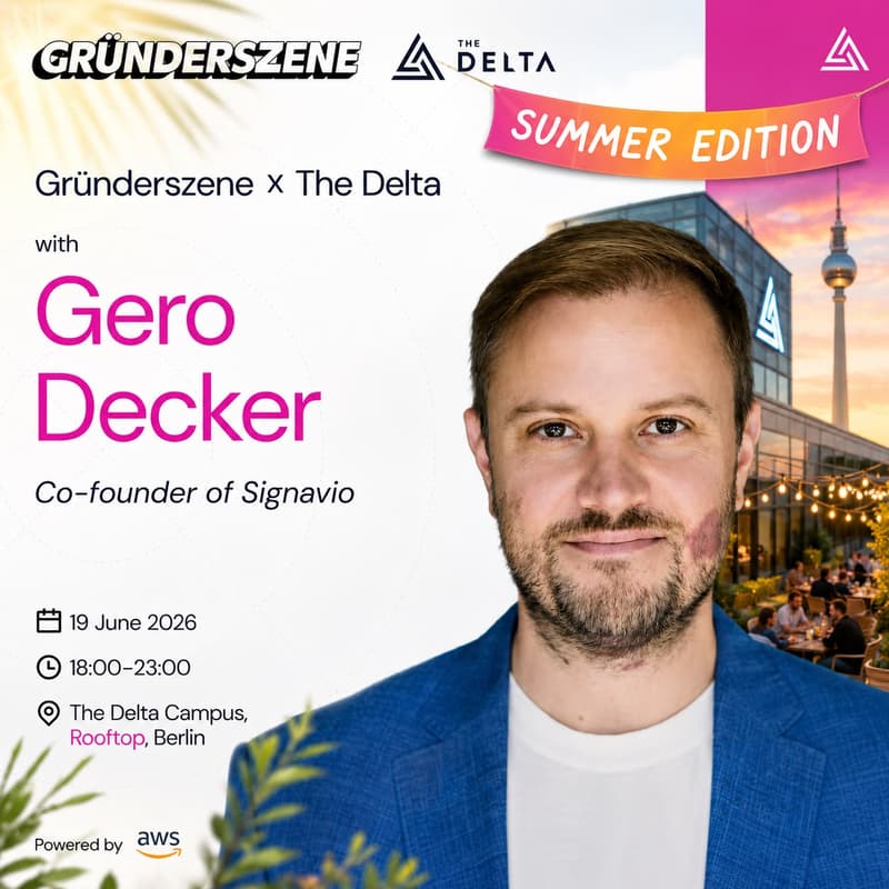Cover Image for Gründerszene x The Delta Rooftop Edition - Gero Decker + USA vs Australia