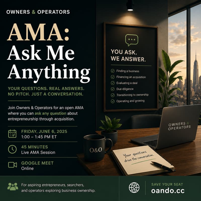 Cover Image for Owners & Operators AMA: Ask Me Anything