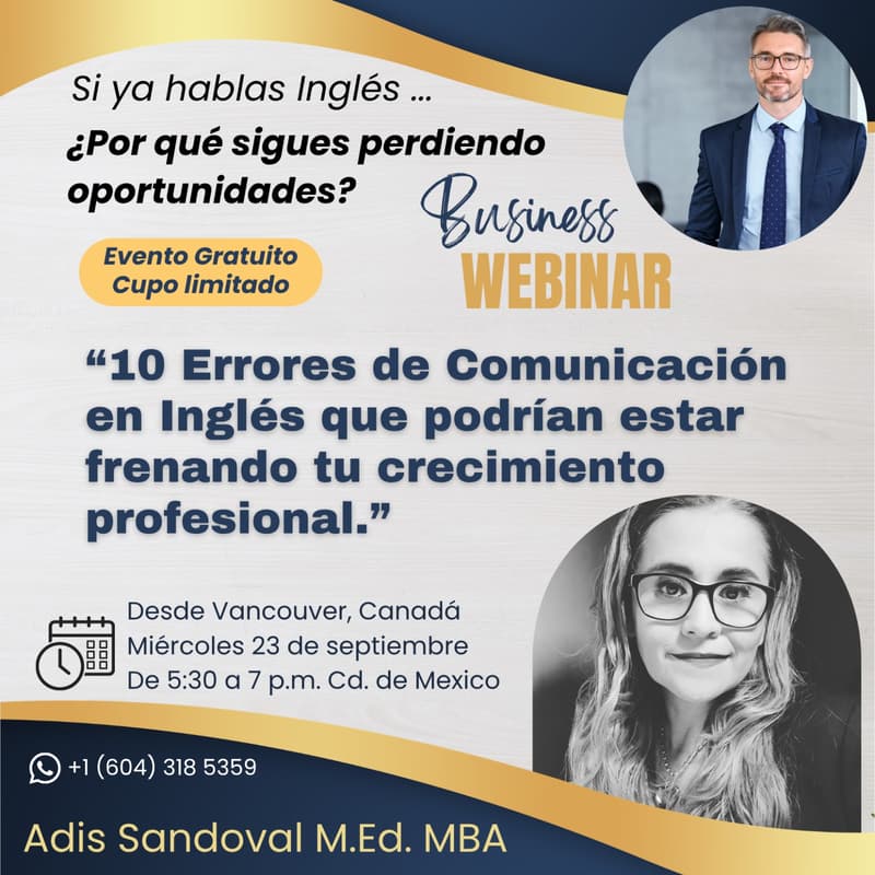 Cover Image for Los 10 Errores de Comunicación en Inglés que podrían estar frenando tu crecimiento profesional