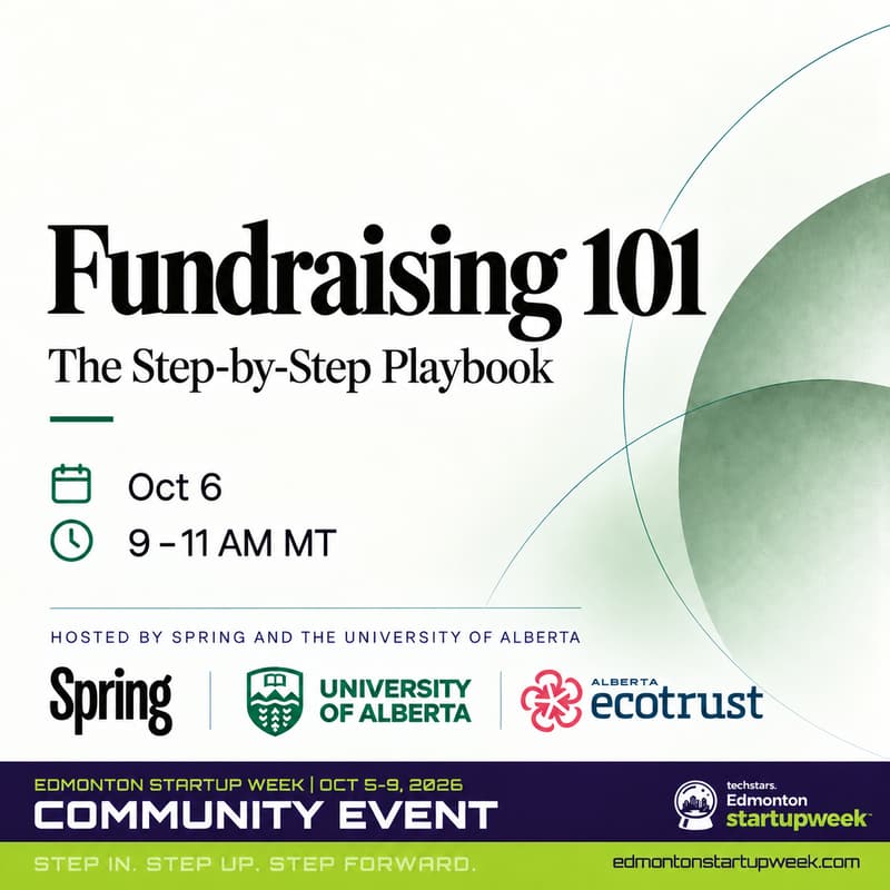 Cover Image for Fundraising 101: Step-by-Step Playbook from a VC | Edmonton