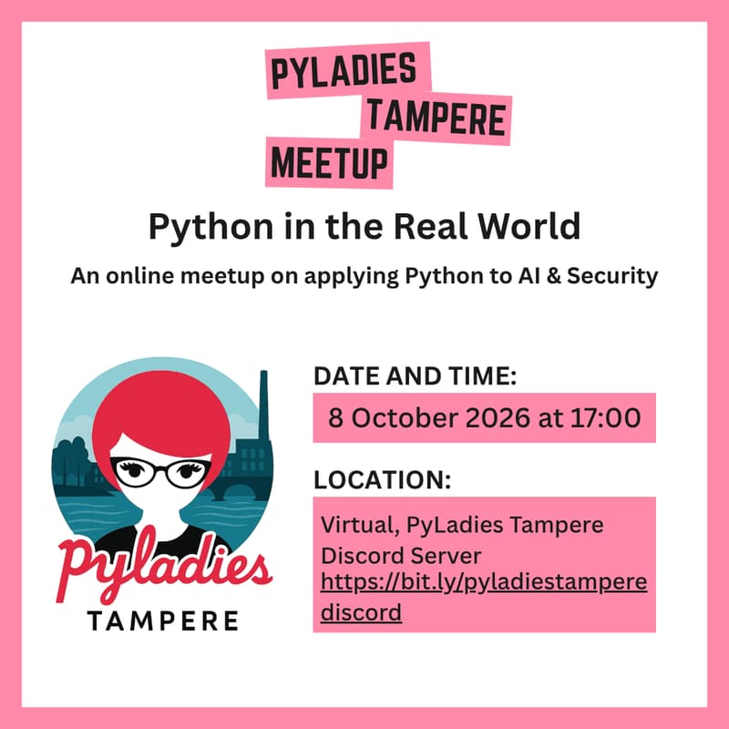 Cover Image for October Meetup || Python in the Real World