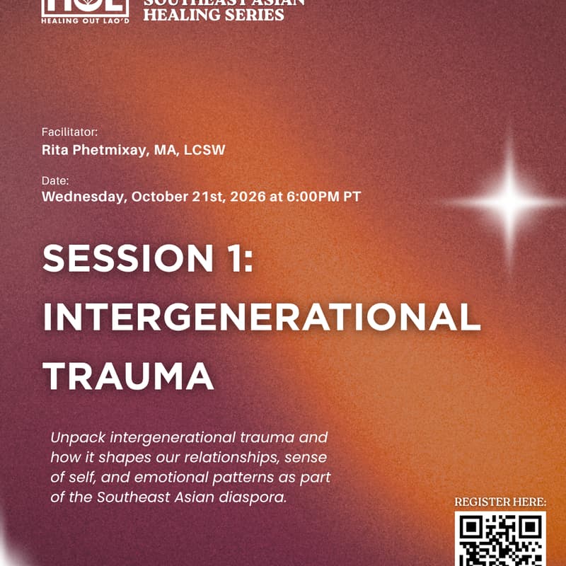 Cover Image for WHAT WE CARRY (Session 1): Intergenerational Trauma