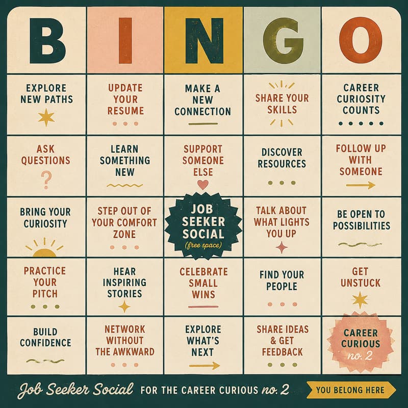 Cover Image for Job Seeker Social for the Career Curious: BINGO! (Gaming the Job Part 1)