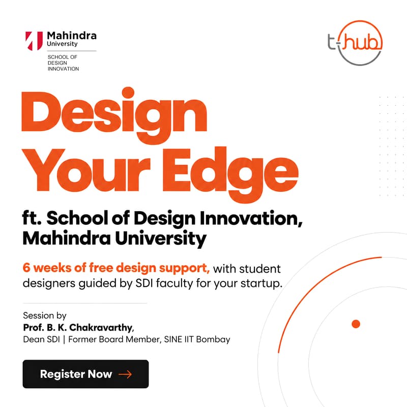 Cover Image for Design Your Edge: T-Hub × School of Design Innovation, Mahindra University