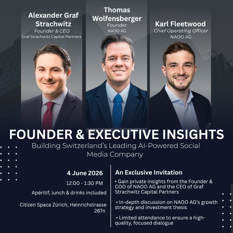 Cover Image for Founder and Executive Insights (NAOO AG & Graf Strachwitz Capital Partners)