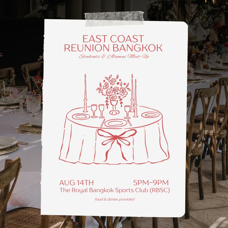 Cover Image for East Coast Reunion Bangkok: Students & Alumni Meet-Up