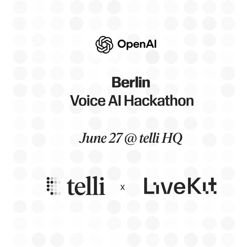 Cover Image for telli x LiveKit Voice AI Hack