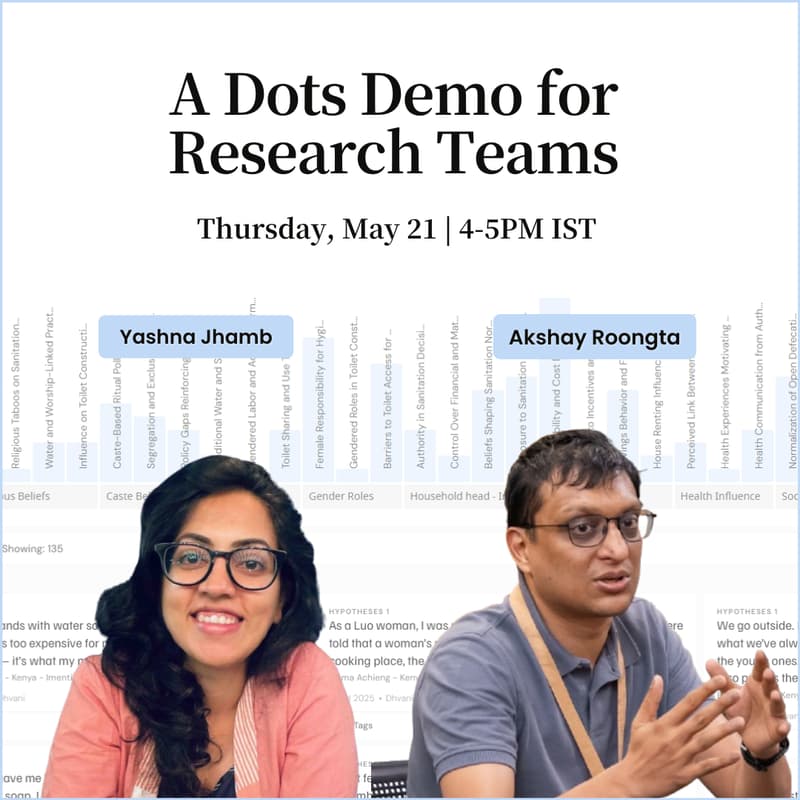 Cover Image for A Dots Demo for Research Teams