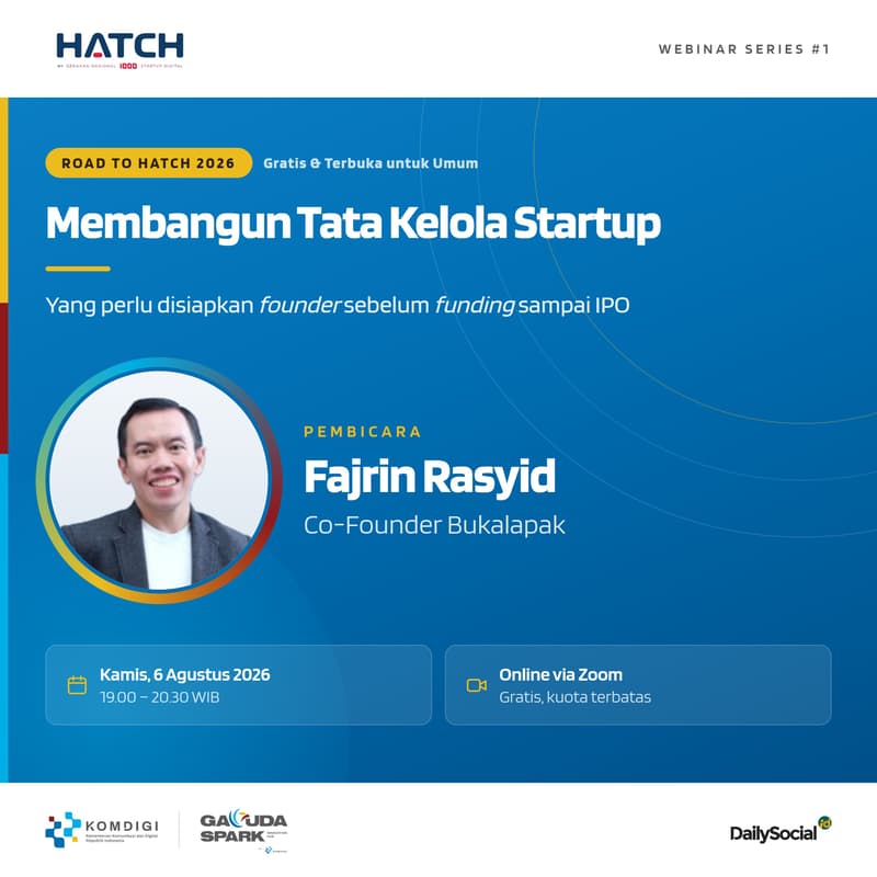 Cover Image for Webinar: Belajar Tata Kelola Startup bersama Fajrin Rasyid