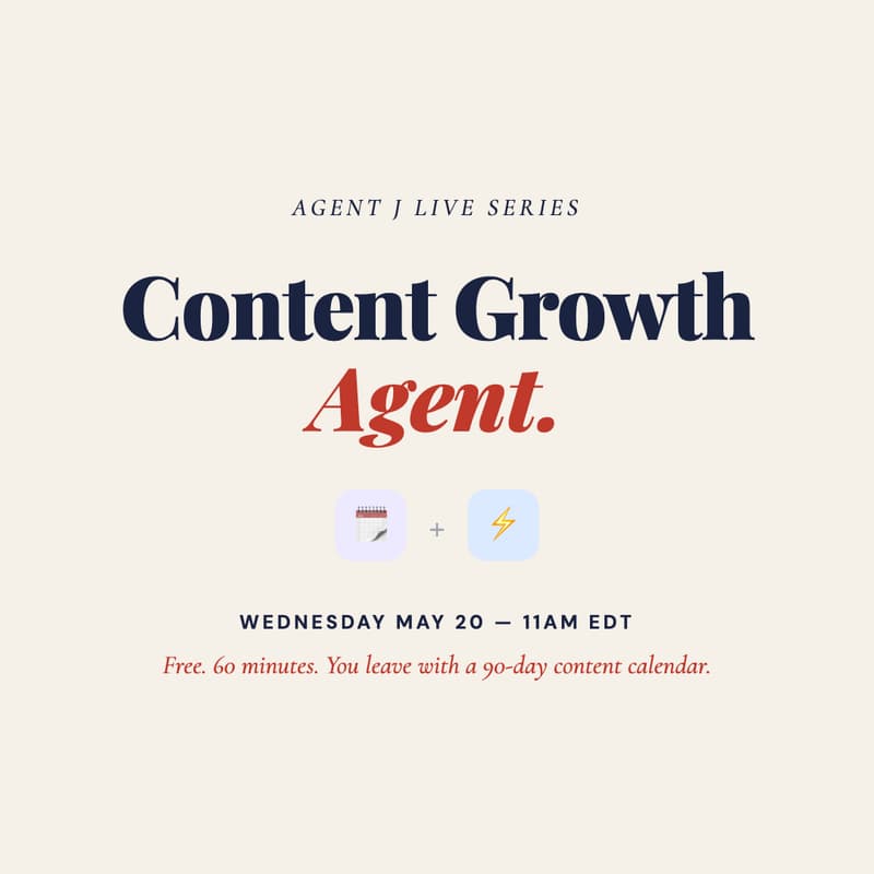 Cover Image for Build Your Content Growth Agent — Turn Your Calls and Notes Into a 90-Day Content Calendar