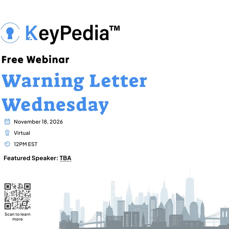 Cover Image for November Edition - Warning Letter Wednesday Webinar