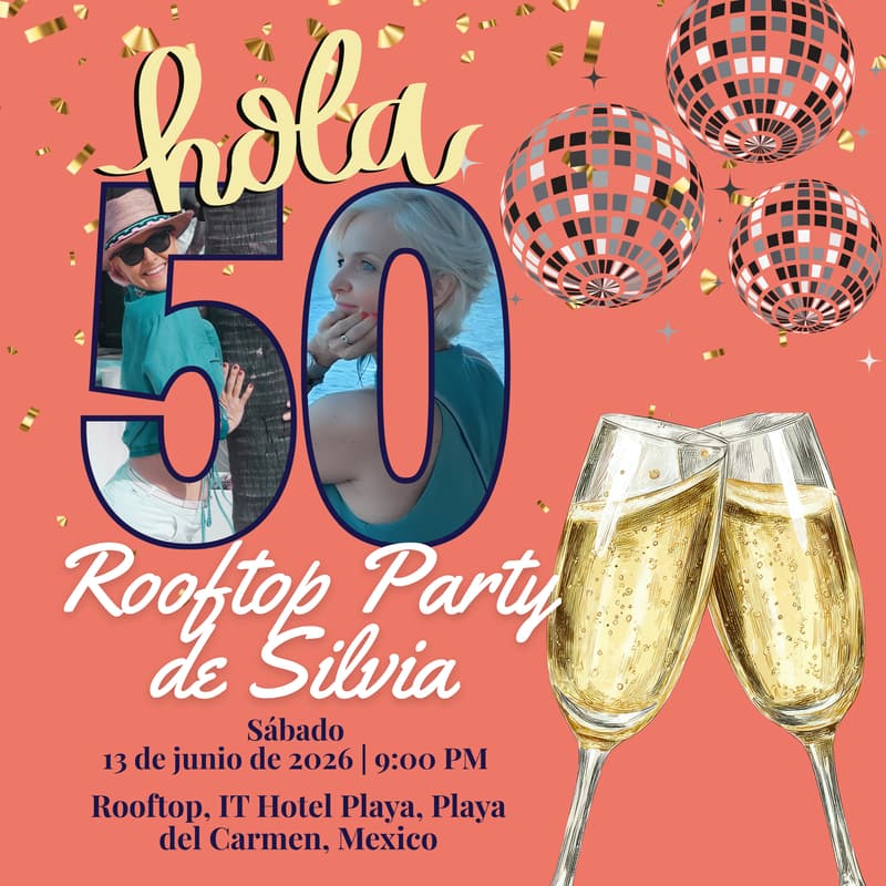 Cover Image for Hola 50 · Rooftop Party 🎉