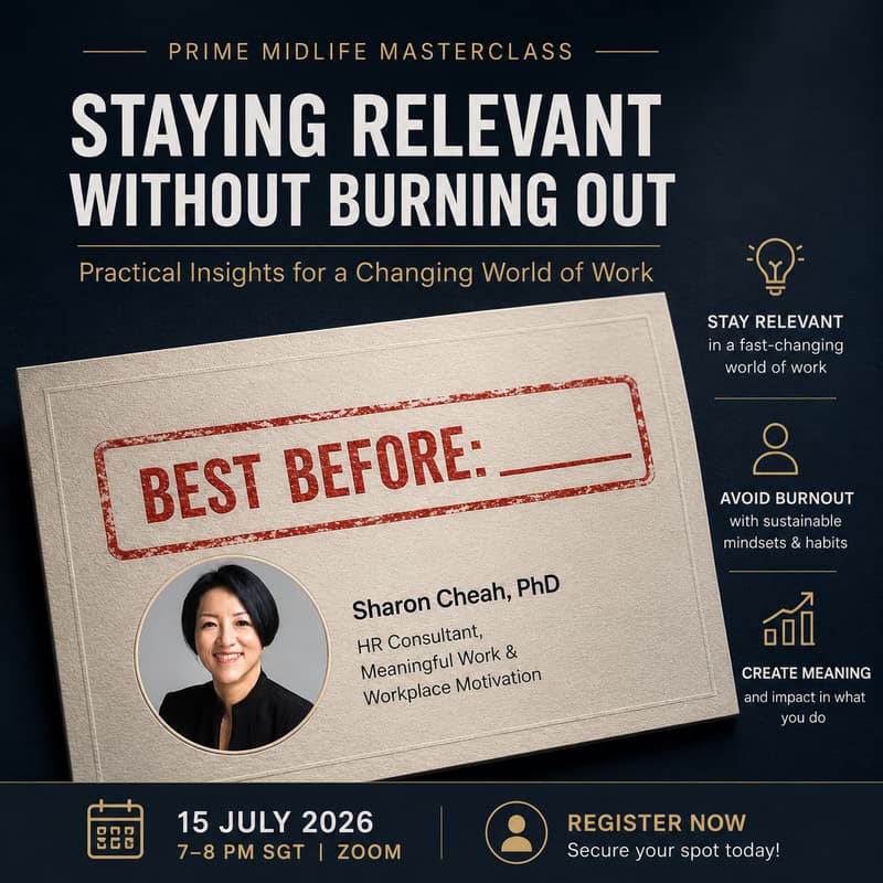 Cover Image for Prime Midlife Masterclass: Staying Relevant Without Burning Out