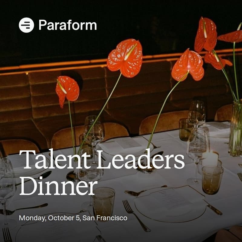 Cover Image for Talent Leaders Dinner with Paraform
