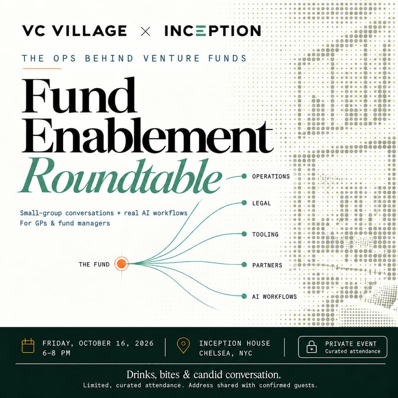 Cover Image for Fund Enablement Roundtable: Agentic Workflows, Tools & Partners Behind your Fund