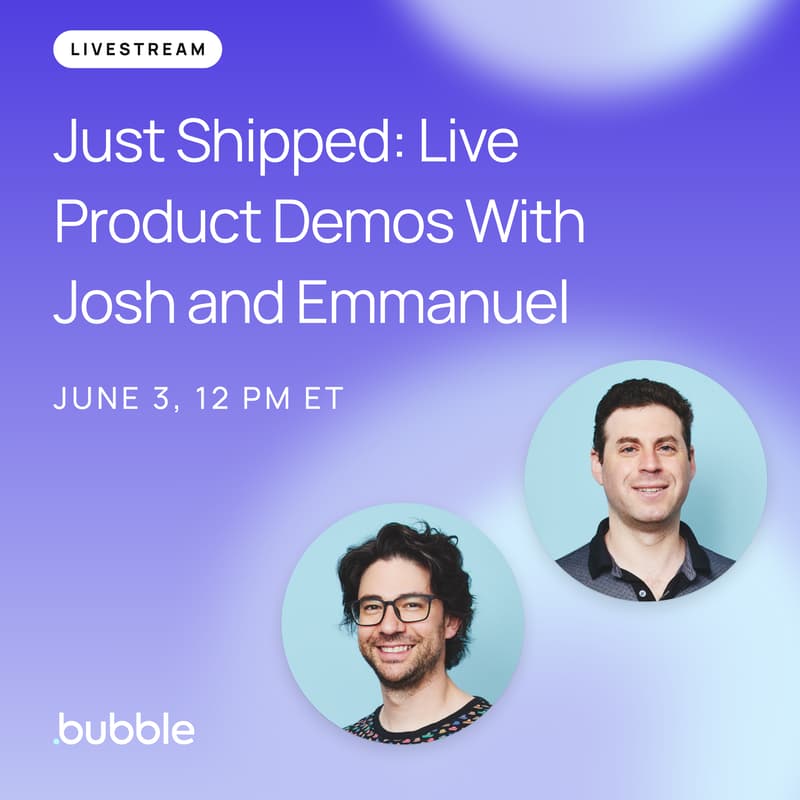 Cover Image for Just Shipped: Live Product Demos With Josh and Emmanuel