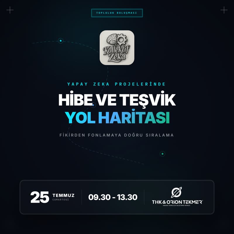 Cover Image for Yapay Zeka Projelerinde Hibe ve Teşvik Yol Haritası