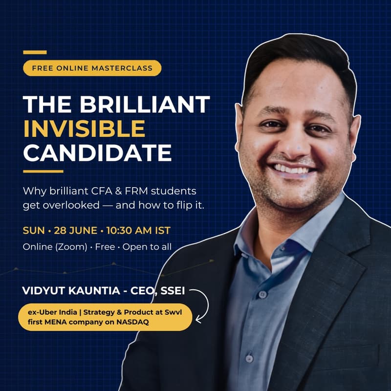 Cover Image for Why Brilliant CFA & FRM Students Still Get Ignored