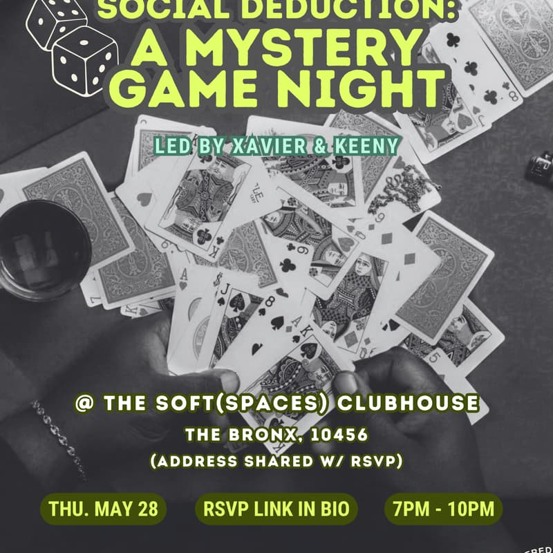 Cover Image for Social Deduction: A Mystery Game Night! 🎲