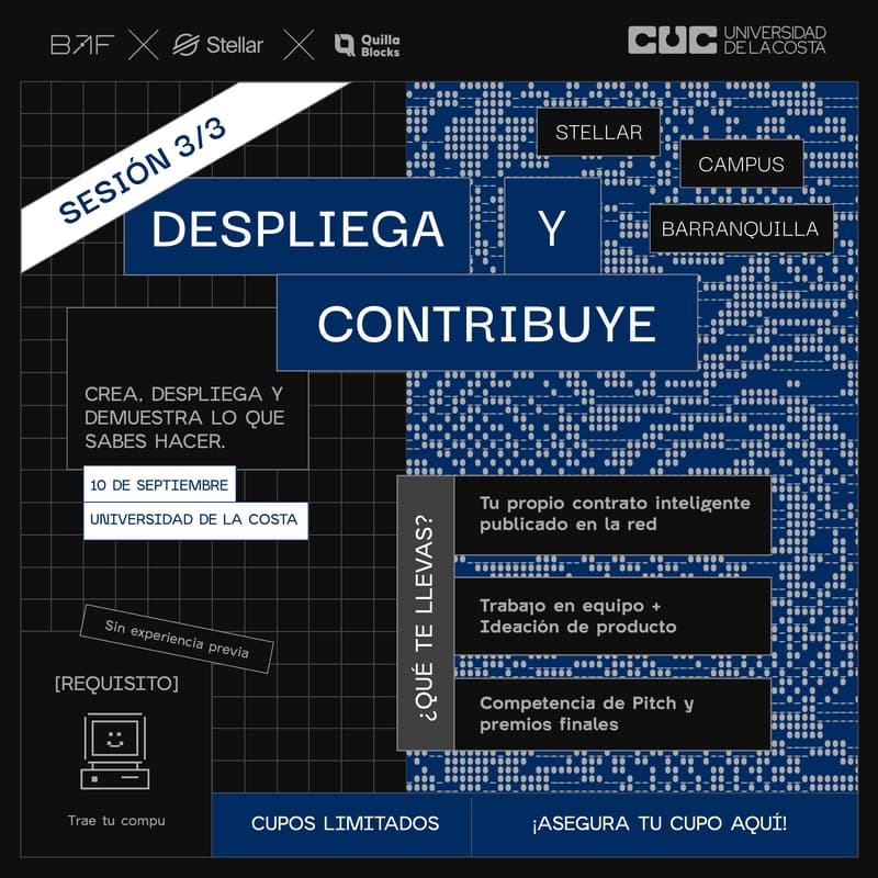 Cover Image for Stellar Campus Barranquilla · Sesión 3: Despliega y contribuye · Universidad de la Costa