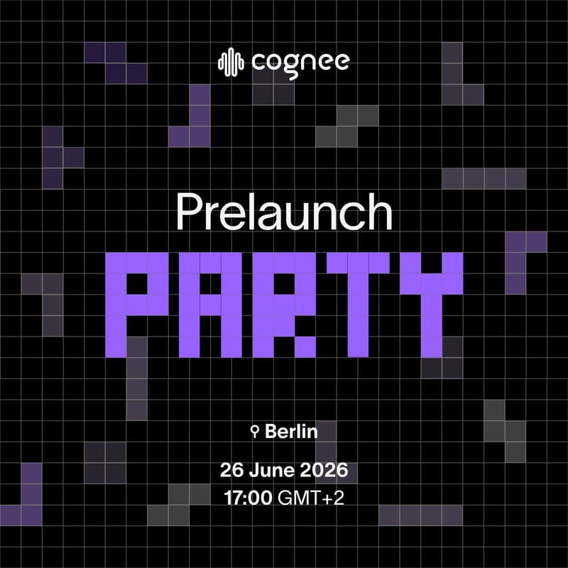 Cover Image for Cognee V1 Prelaunch Party 🎉