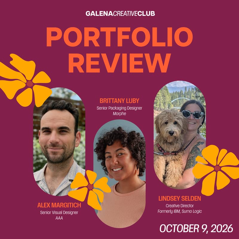Cover Image for Visual Design Portfolio Review | LIVE + VIRTUAL