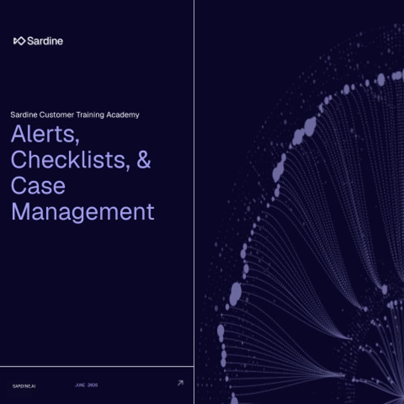 Cover Image for Sardine Customer Training Academy: Alerts, Checklists, & Case Management