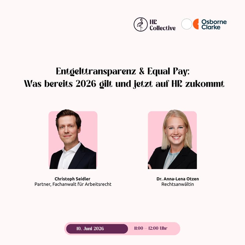 Cover Image for Entgelttransparenz & Equal Pay: Was bereits 2026 gilt und jetzt auf HR zukommt